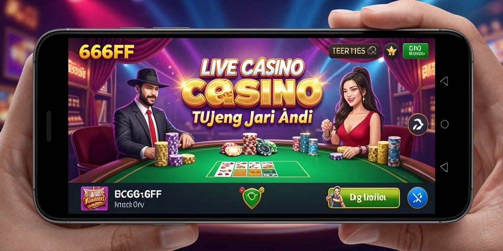 Tampilan gameplay Live Casino yang menarik dan interaktif di 666FF.