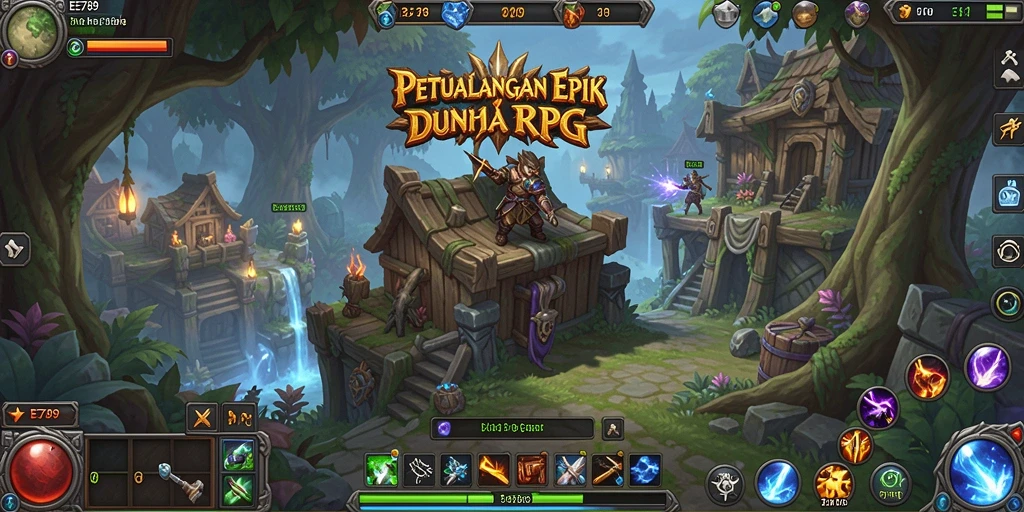 Gameplay seru dan grafis memukau dari EE789 dalam petualangan RPG.