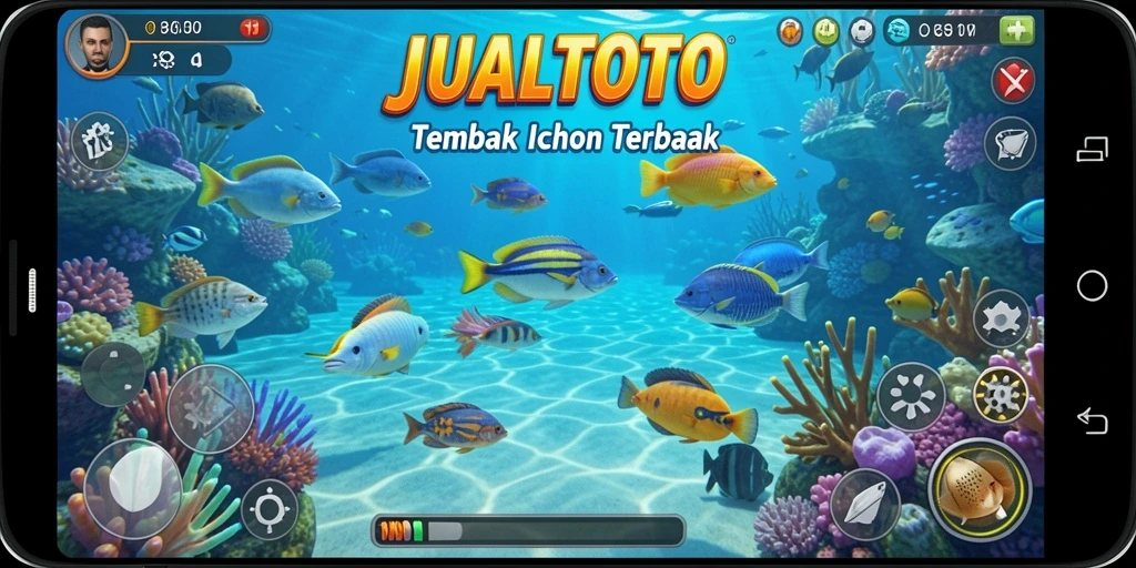 Tampilan gameplay Tembak Ikan yang seru dan interaktif.