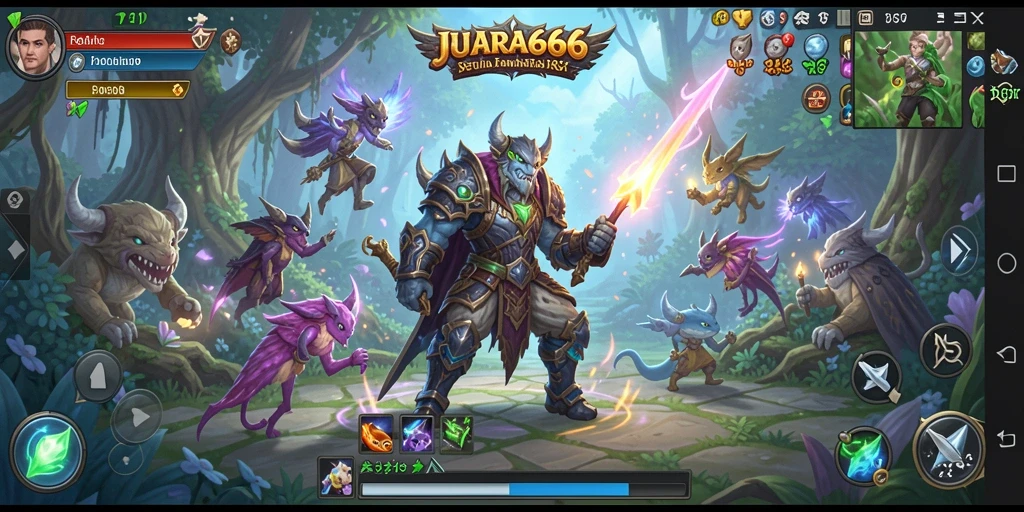 Tampilan gameplay menakjubkan dari JUARA666 di dunia RPG.