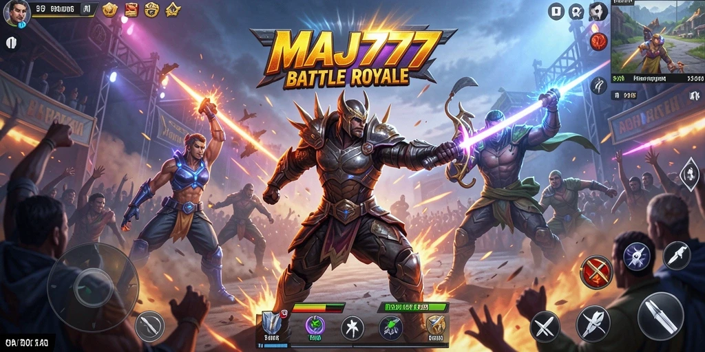 Gameplay Battle Royale yang mendebarkan di MAJ777.