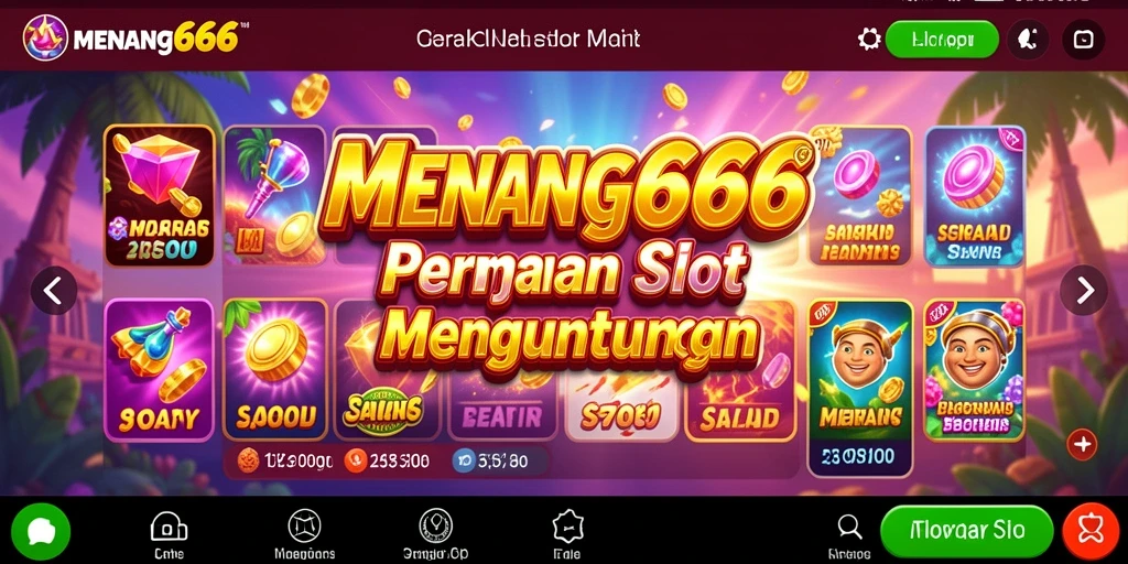 Tampilan gameplay MENANG666 yang mendebarkan dan penuh warna.