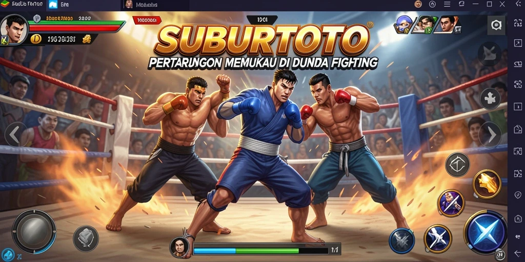 Tampilan seru dari pertandingan pertarungan SUBURTOTO.